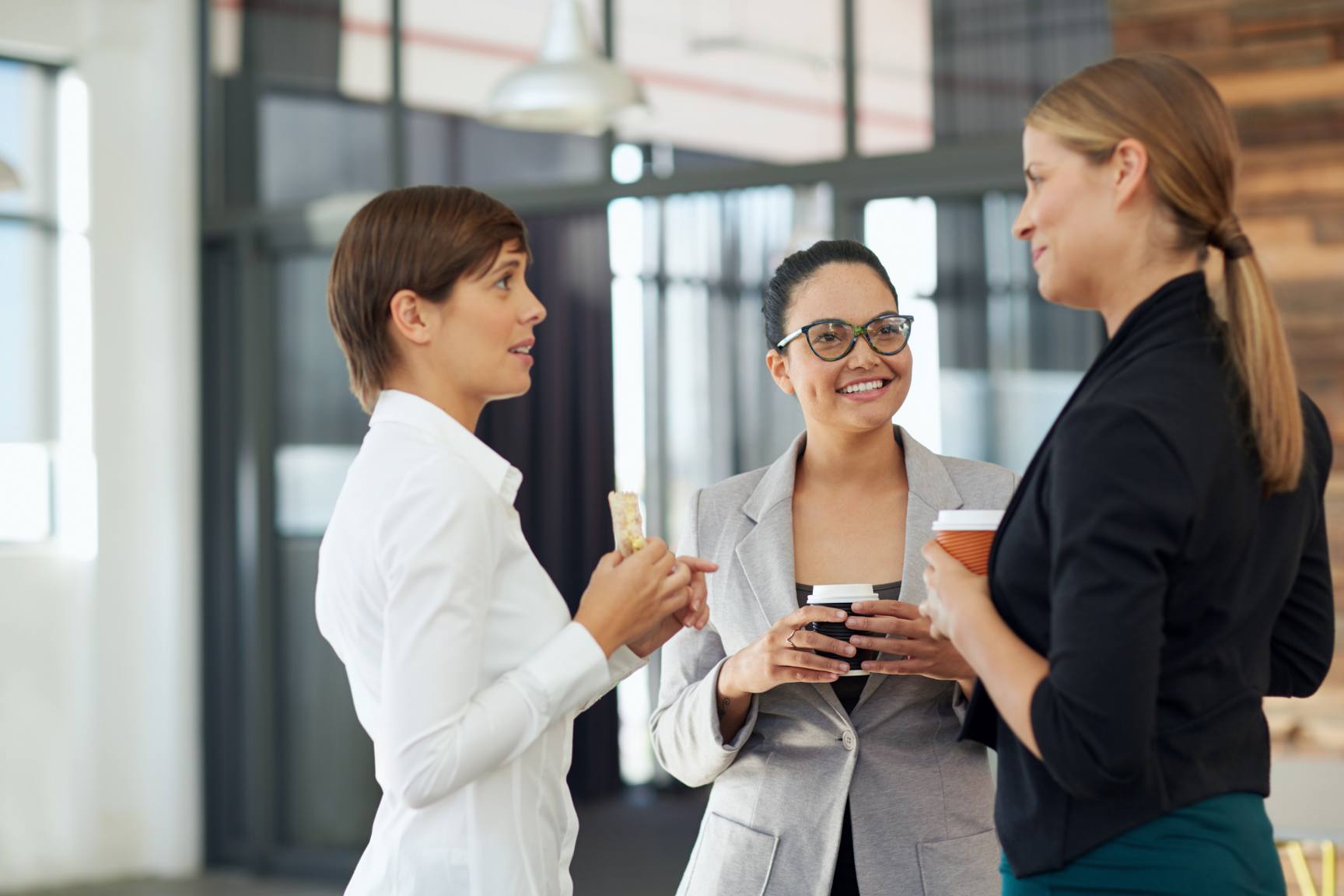 Business Women Talking in an Event LAEDA Women Business Center